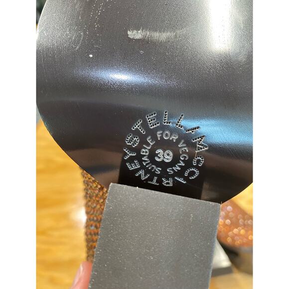 Stella McCartney Cowboy Crystal Embellished Booties Women's 8 Rust (s19) - Picture 11 of 15